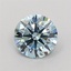 1.31 Ct. Fancy Vivid Blue Round Lab Grown Diamond