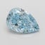 1.51 Ct. Fancy Vivid Blue Pear Lab Grown Diamond