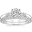 18K White Gold Rialto Diamond Ring with Petite Shared Prong Eternity Diamond Ring (1/2 ct. tw.)