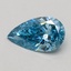 0.51 Ct. Fancy Vivid Blue Pear Lab Grown Diamond