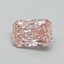 1.00 Ct. Fancy Vivid Pink Radiant Lab Grown Diamond