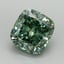 2.02 Ct. Fancy Vivid Pacific Green Cushion Lab Grown Diamond