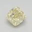 0.61 Ct. Fancy Yellow Cushion Lab Grown Diamond