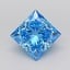 2.01 Ct. Fancy Vivid Blue Princess Lab Grown Diamond