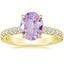 18K Yellow Gold Sienna Half Coverage Diamond Ring, smalltop view