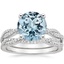 18KW Aquamarine Petite Luxe Twisted Vine Bridal Set (1/2 ct. tw.), smalltop view