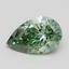3.00 Ct. Fancy Vivid Green Pear Lab Grown Diamond