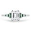 Custom Emerald-Cut Diamond Deco Ring