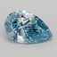 0.71 Ct. Fancy Vivid Blue Pear Lab Grown Diamond