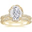 18KY Moissanite Nova Diamond Bridal Set (3/4 ct. tw.), smalltop view