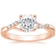 14K Rose Gold Chamise Diamond Ring (1/15 ct. tw.), smalltop view