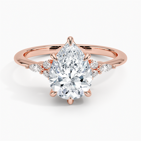 14K Rose Gold Nadia Diamond Ring