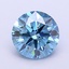 2.07 Ct. Fancy Vivid Blue Round Lab Grown Diamond