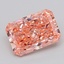 5.07 Ct. Fancy Vivid  Pink Radiant Lab Grown Diamond