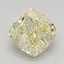 1.14 Ct. Fancy Light Yellow Cushion Lab Grown Diamond
