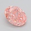 1.54 Ct. Fancy Vivid  Pink Oval Lab Grown Diamond