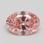 1.55 Ct. Fancy Intense Pink Oval Lab Grown Diamond