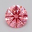 0.52 Ct. Fancy Vivid Pink Round Lab Grown Diamond