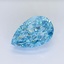 9.06 Ct. Fancy Vivid Blue Pear Lab Grown Diamond