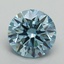 5.28 Ct. Fancy Vivid Blue Round Lab Grown Diamond