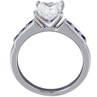 Custom Diamond and Sapphire Starla Ring