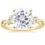 18K Yellow Gold Willow Diamond Ring (1/8 ct. tw.), smalltop view