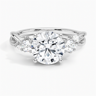 Willow Three Stone Diamond Ring - Brilliant Earth