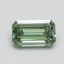 1.01 Ct. Fancy Vivid Pacific Green Emerald Lab Grown Diamond