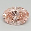 2.99 Ct. Fancy Vivid Pink Oval Lab Grown Diamond