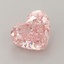 1.28 Ct. Fancy Vivid  Pink Heart Lab Grown Diamond