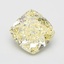 2.00 Ct. Fancy Light  Yellow Cushion Lab Grown Diamond