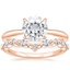 14KR Moissanite Freesia Ring with Curved Versailles Diamond Ring, smalltop view