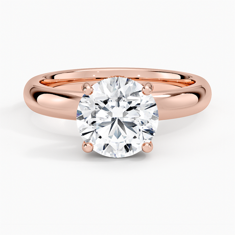 14K Rose Gold Sydney Perfect Fit Halo 3mm Diamond Ring