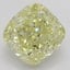 0.90 Ct. Fancy Yellow Cushion Diamond