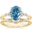 18K Yellow Gold Nadia Diamond Ring with Yvette Diamond Ring