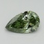 1.07 Ct. Fancy Vivid Green Pear Lab Grown Diamond