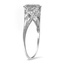 The Talisa Ring, smalltop view on a hand