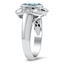 The Brock Ring, smalltop view on a hand