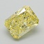 1.20 Ct. Fancy Vivid Yellow Radiant Lab Grown Diamond