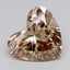 3.91 Ct. Light  Brown Heart Lab Grown Diamond
