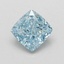 1.03 Ct. Fancy Vivid Blue Cushion Lab Grown Diamond