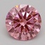 0.49 Ct. Fancy Vivid Pink Round Lab Grown Diamond