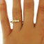The Channing Ring, smalltop view on a hand