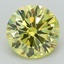 1.63 Ct. Fancy Intense Yellow Round Lab Grown Diamond
