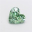 2.00 Ct. Fancy Vivid Green Heart Lab Grown Diamond