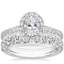 18K White Gold Sienna Halo Diamond Ring with Ellora Diamond Ring (7/8 ct. tw.)