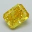 2.70 Ct. Fancy Vivid Yellow Radiant Lab Grown Diamond