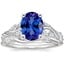 Platinum Begonia Vine Diamond Ring (1/2 ct. tw.) with Winding Willow Diamond Ring