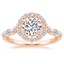 14K Rose Gold Versailles Halo Diamond Ring (1/2 ct. tw.), smalltop view