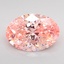 2.01 Ct. Fancy Vivid Pink Oval Lab Grown Diamond